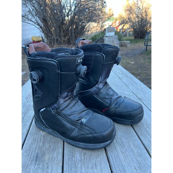 DC Travis Rice double Boa Snowboard Boots 2018 mens 13 black winter snow READ! main image 9